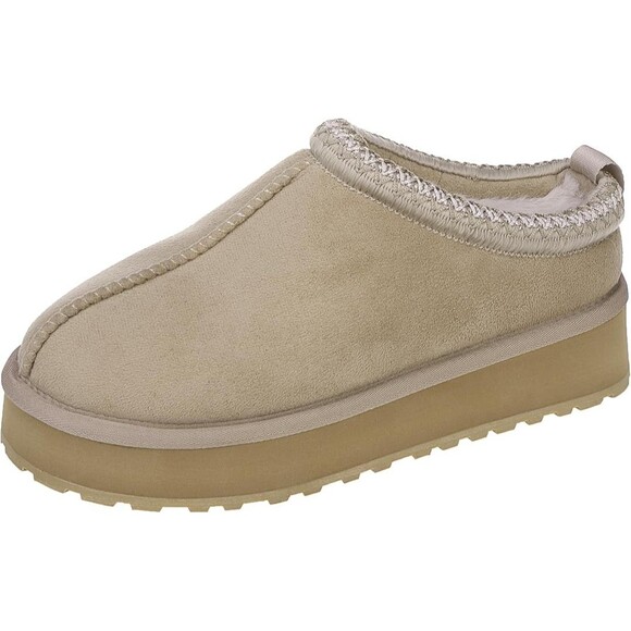 Gohom Platform Slippers Mini Boots for Women Fleece Lined Booties Anti-Slip, 10 - Picture 2 of 10